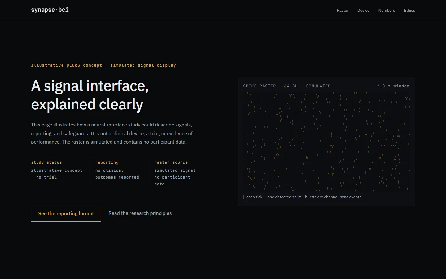 Synapse BCI Lab의 추가 설계 화면